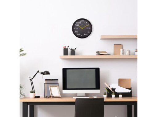 Reken wandkllok - 30cm -Stille klok- Rekenformule design -  nXt by NeXtime - "Maths"