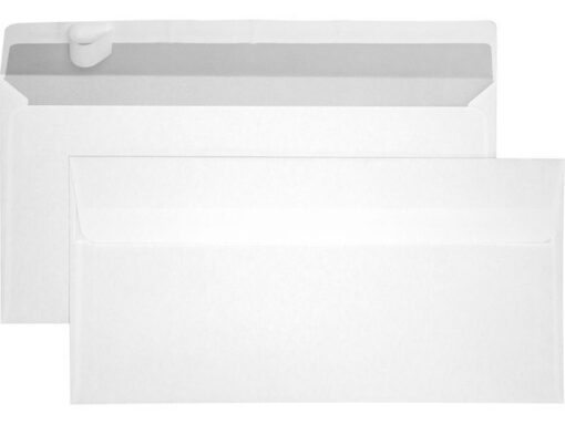 Dienstenvelop Raadhuis 110x220mm DL (EA5/6) wit met         plakstrip krimp a 25 stuks