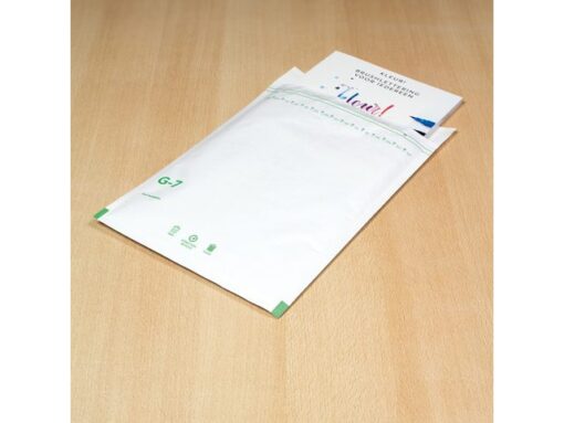Luchtkussenenvelop Raadhuis 230x340mm G17 wit plakstrip     doos a 100 stuks