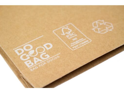 Monsterzak Raadhuis 200x300x50 mm kraftliner recycling 10   st bruin Do Good Bag 135 gram