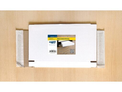 Brievenbusdoos Raadhuis A5+ 260x170x28mm wit 650grs duplex