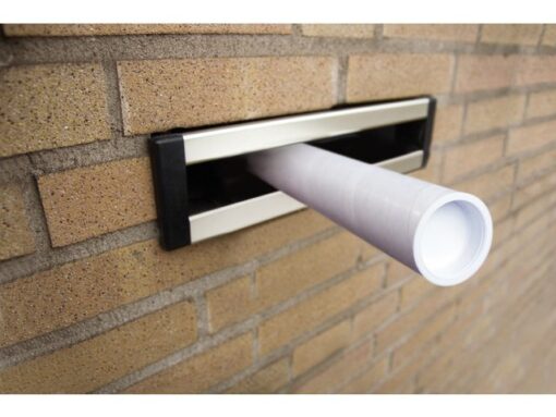 Brievenbuskoker Raadhuis A3 360x27mm rond wit krimp a 5     stuks