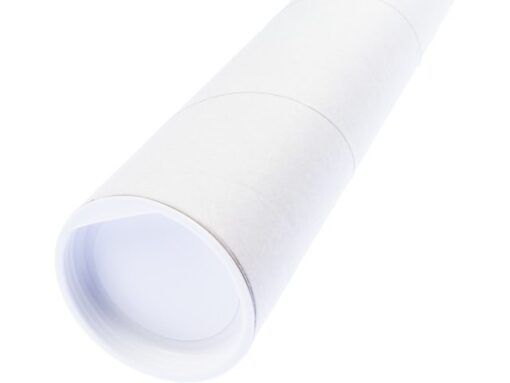 Verzendkoker Raadhuis A2 450x50mm rond wit