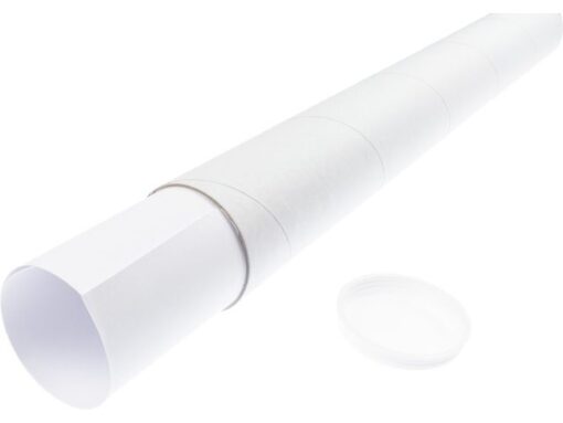 Verzendkoker Raadhuis A2 450x50mm rond wit