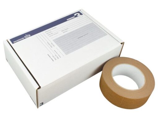 Postpakketdoos 3 Raadhuis 240x170x80mm bedrukt 5 stuks