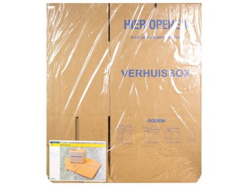 Verhuisdoos Raadhuis dubbele bodem 485x320x355mm 5 stuks