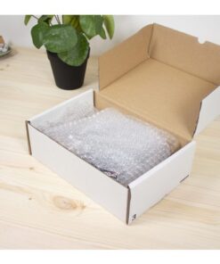 Zorgt voor een extra bescherming voor kwetsbare zending. Eenvoudig zelf op maat te maken. De noppen hebben een diameter van 10 mm en het formaat van de rol is 50cm x 100m.