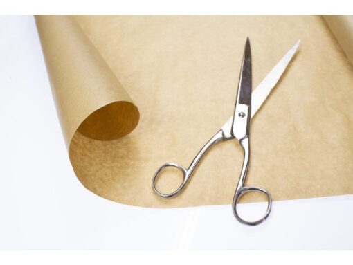 Raadhuis Inpakrol kraftpapier 500x70cm bruin gestreept, 60 grams.