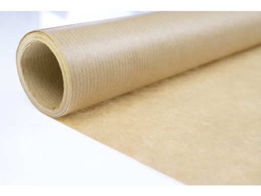 Raadhuis Inpakrol kraftpapier 500x70cm bruin gestreept, 60 grams.