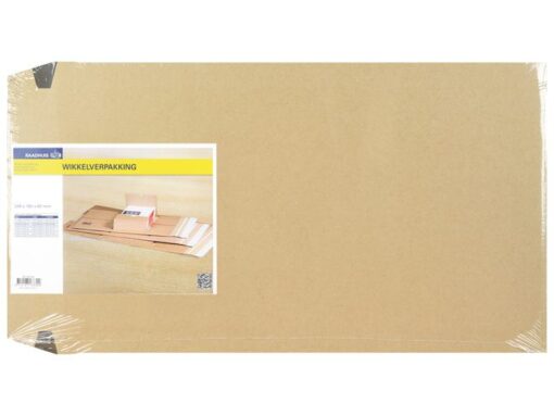 Wikkelverpakking Raadhuis A5+ 249x165x60mm bruin