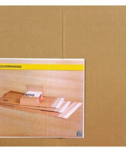 Met deze wikkelverpakking kunt u boeken snel en gemakkelijk verzenden. De verpakking is voorzien van rillijnen voor de perfecte pasvorm. Met zelfklevende sluiting. Formaat 335x275x80mm. Kleur bruin. 10 stuks.