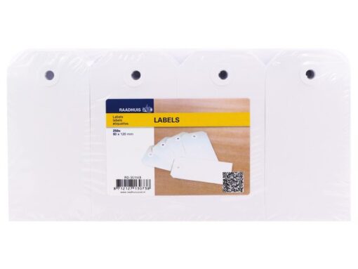 Labels Raadhuis 55x110mm wit 250 stuks
