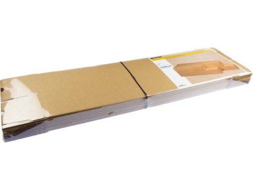 Verzendkoker Raadhuis vierkant A1 610x105x105mm krimp a 10  binnenmaat bruin