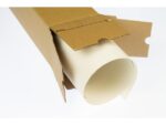 Verzendkoker Raadhuis vierkant A0 860x105x105mm krimp a 10  binnenmaat bruin