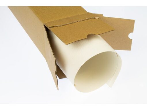 Verzendkoker Raadhuis vierkant A0 860x105x105mm krimp a 10  binnenmaat bruin