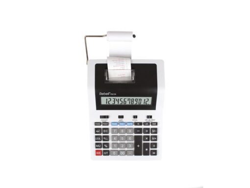 Calculator Rebell-PDC30-WB wit-zwart print