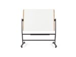 Whiteboard Rocada Natural 129x100cm wit mobiel 2-zijdig