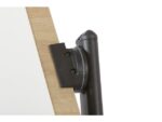 Whiteboard Rocada Natural 129x100cm wit mobiel 2-zijdig