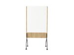 Whiteboard Rocada Natural 100x120cm wit mobiel 2-zijdig     melamine magnetisch