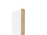 Whiteboard Rocada Natural 100x120cm wit mobiel 2-zijdig     melamine magnetisch