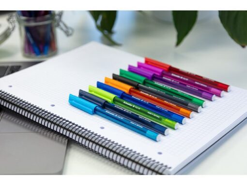 Balpen Schneider Vizz M etui a 10st. ass. kleuren