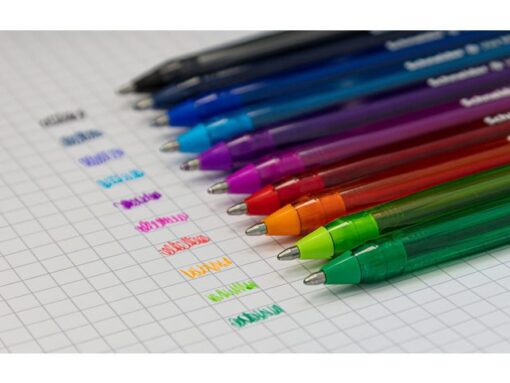 Balpen Schneider Vizz M etui a 10st. ass. kleuren