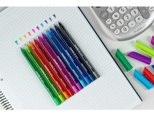 Balpen Schneider Vizz M etui a 10st. ass. kleuren