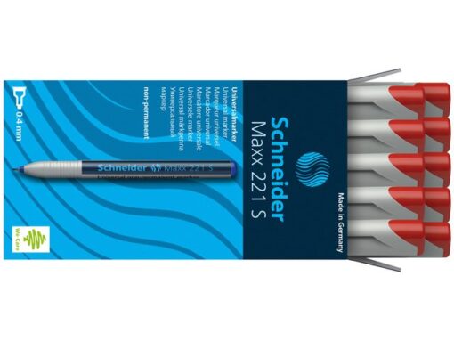 Universele marker Schneider Maxx 221 S non-permanent rood