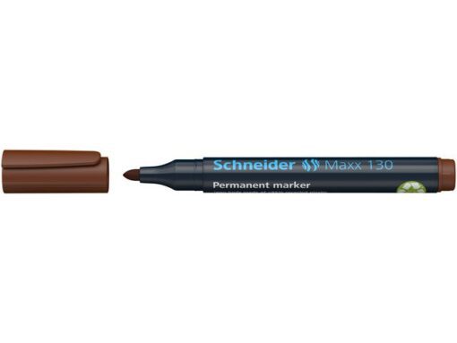 Marker Schneider Maxx 130 permanent ronde punt bruin