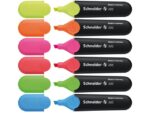 Tekstmarker Schneider Job 150 etui a 6 stuks assorti kleuren