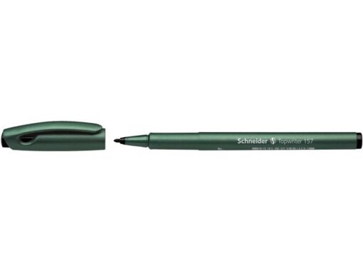 Fibrepen Schneider Topwriter 157 0,8 mm zwart