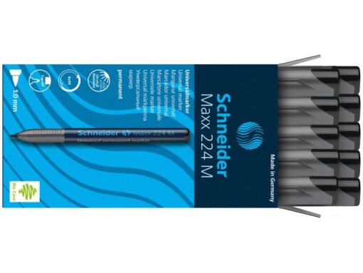 Universele marker Schneider Maxx 224 M permanent zwart