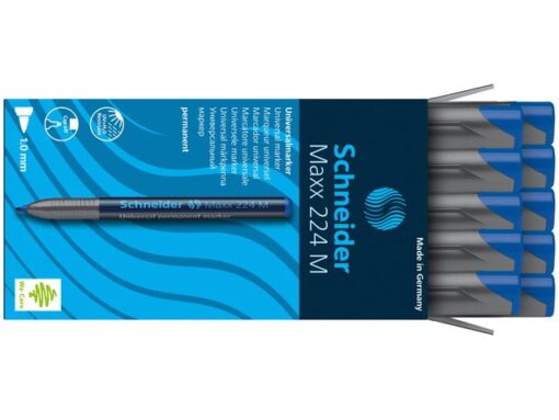 Universele marker Schneider Maxx 224 M permanent blauw
