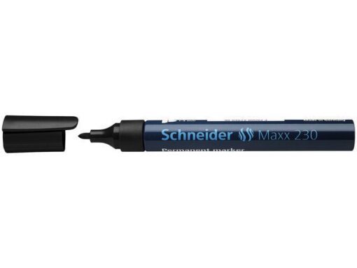 Marker Schneider Maxx 230 permanent ronde punt zwart