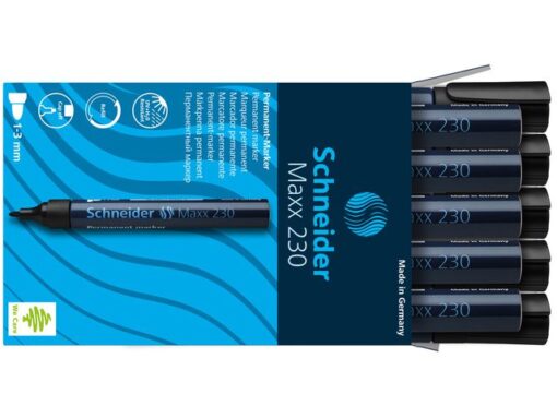Marker Schneider Maxx 230 permanent ronde punt zwart