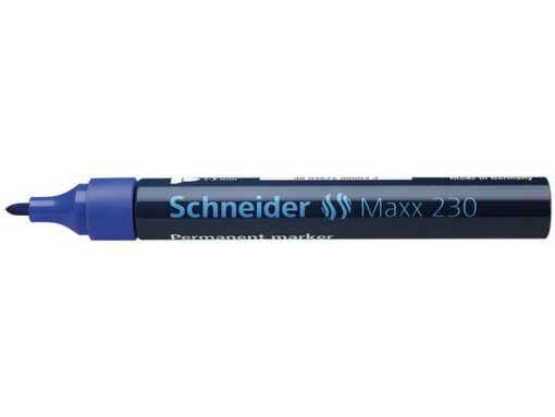 Marker Schneider Maxx 230 permanent ronde punt blauw