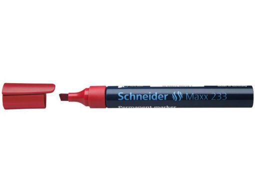 Marker Schneider Maxx 233 permanent beitelpunt rood