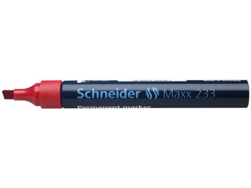 Marker Schneider Maxx 233 permanent beitelpunt rood