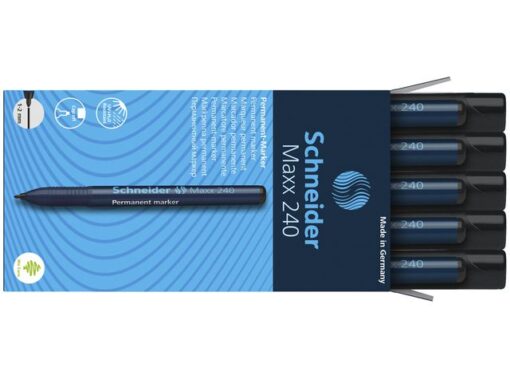 Marker Schneider Maxx 240 permanent ronde punt zwart