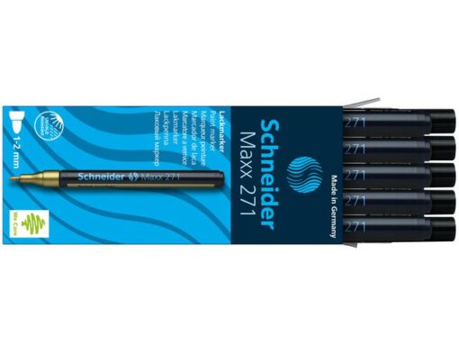 Lakmarker Schneider Maxx 271 1-2 mm zwart