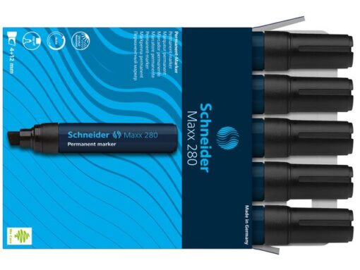 Marker Schneider Maxx 280 permanent beitelpunt zwart