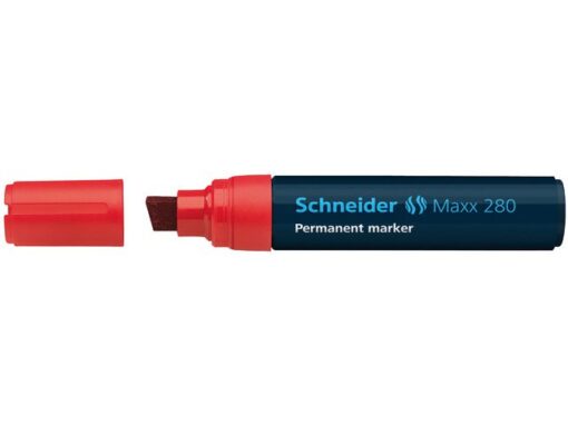 Marker Schneider Maxx 280 permanent beitelpunt rood