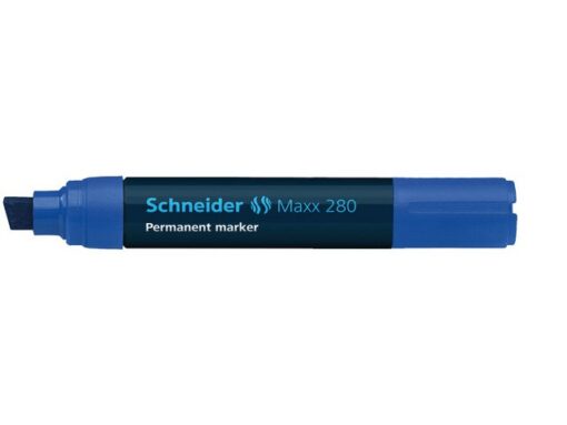 Marker Schneider Maxx 280 permanent beitelpunt blauw