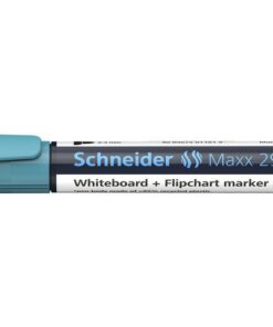 dat betekent dat de marker meerdere dagen zonder dop kan liggen zonder uit te drogen. Eenvoudig en schoon navulbaar met refill-station 665.De behuizing bestaat voor 95% uit gerecycled plastic. Schrijfkleur turquoise.