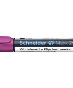dat betekent dat de marker meerdere dagen zonder dop kan liggen zonder uit te drogen. Eenvoudig en schoon navulbaar met refill-station 665.De behuizing bestaat voor 95% uit gerecycled plastic. Schrijfkleur magenta.