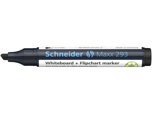 Boardmarker Schneider Maxx 293 beitelpunt 2-5 mm zwart