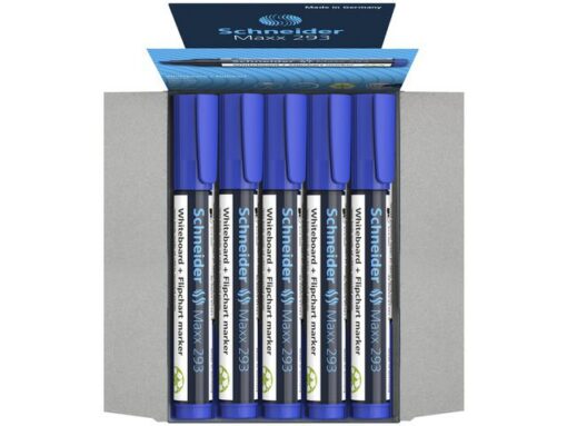 Boardmarker Schneider Maxx 293 beitelpunt 2-5 mm blauw