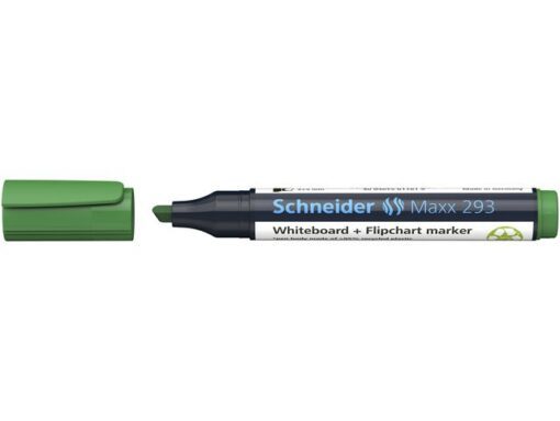 Boardmarker Schneider Maxx 293 beitelpunt 2-5 mm groen