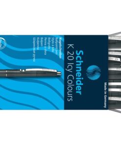 Drukbalpen in frisse transparante kleuren. De licht gewelfde houder zorgt voor een aangename schrijfhouding