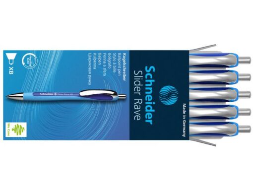Balpen Schneider Slider Rave XB 1,4mm blauw-donkerblauw